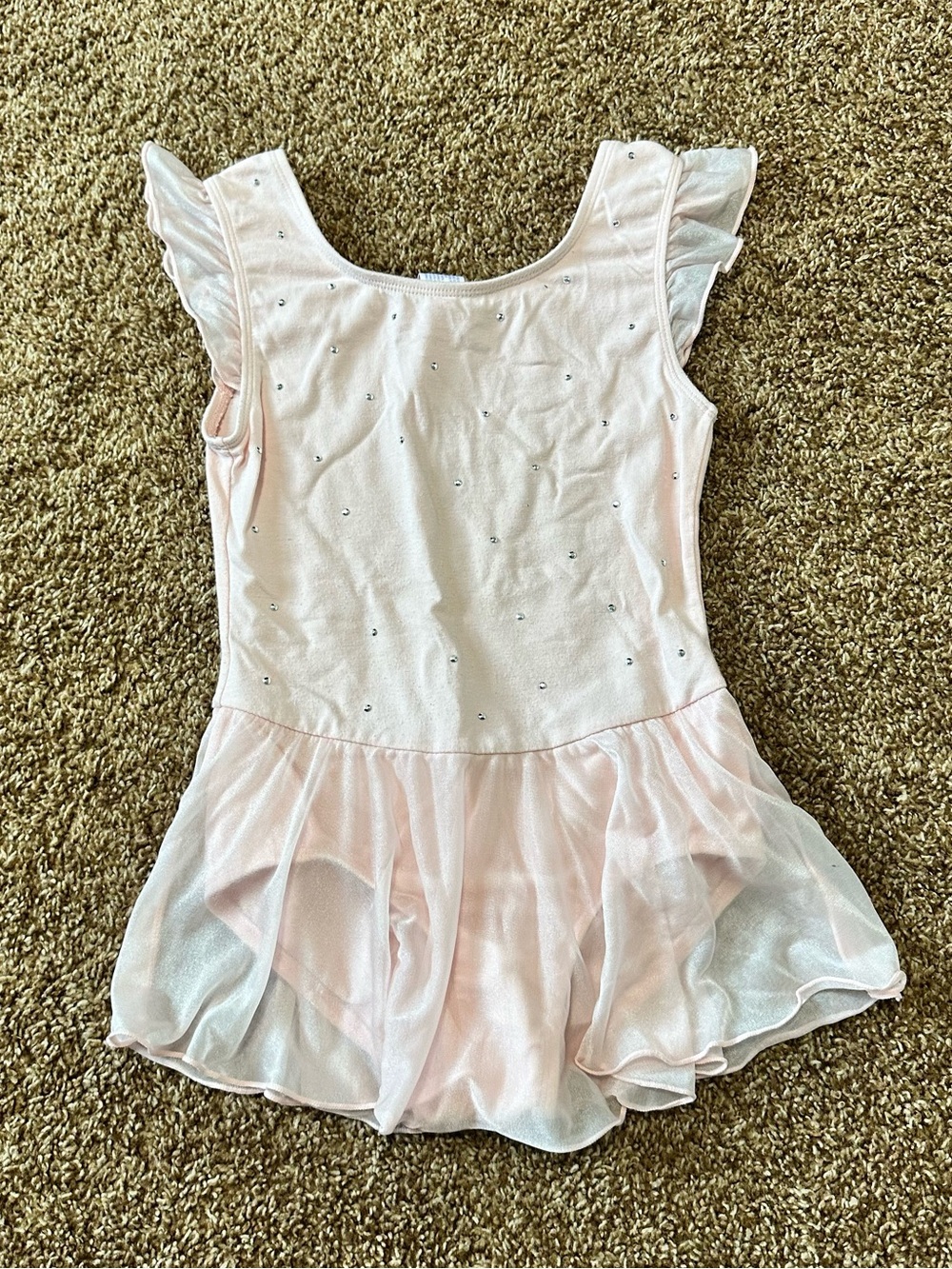 More Than Magic Pale Pink Ballet Leotard with Attached Skirt size 7/8